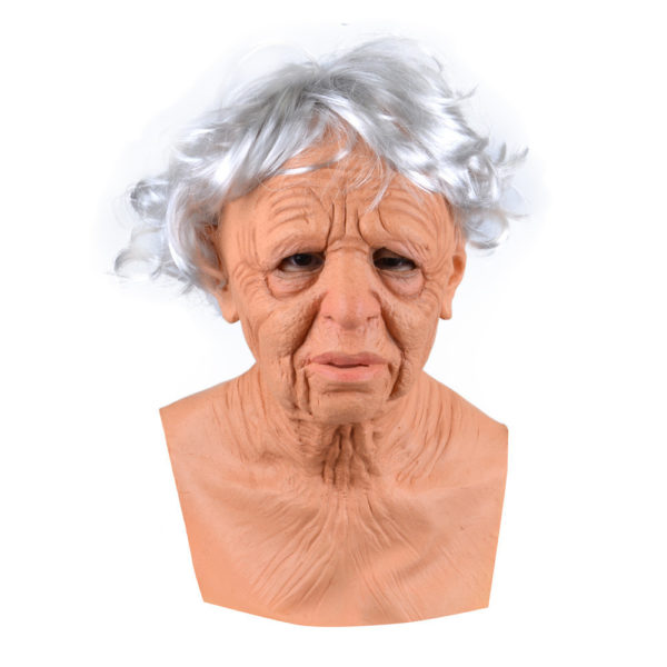 Latex Full Head Creepy Wrinkle Old Grandpa And Granny Mask Season Import Wholesale Christmas